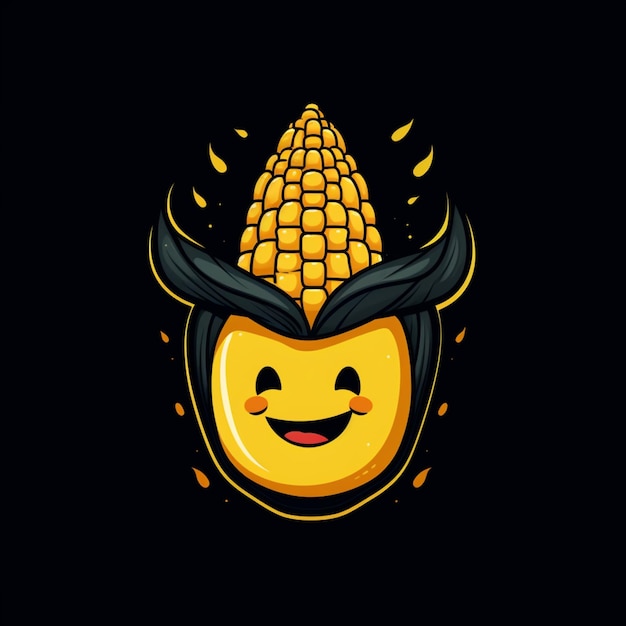 Photo corn cartoon logo