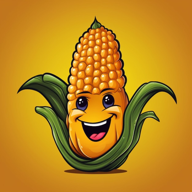 Photo corn cartoon logo