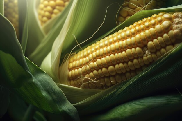 Corn on the cob AI generated