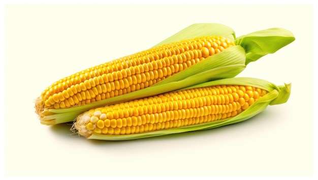 Photo corn on the cob is a plant that is grown in the summer.