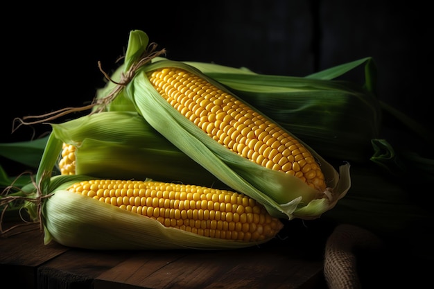 Кукуруза в початках — сладкая кукуруза.