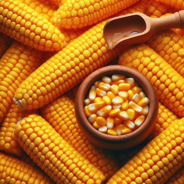 corn on the cob texture background