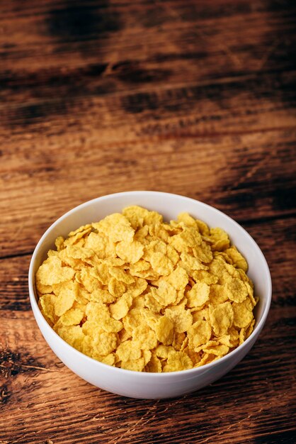 Corn flakes in a bowl