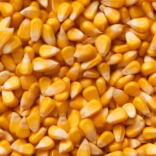 Corn grain seamless pattern texture photography