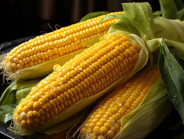 Corn Harvest Ears of Corn Generative AI