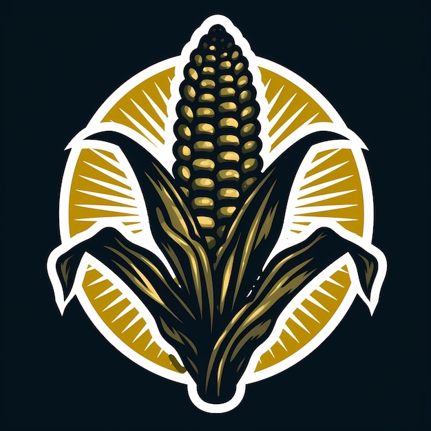 Photo corn icon vector illustration