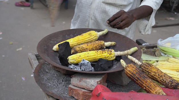 Photo corn is forming over coal