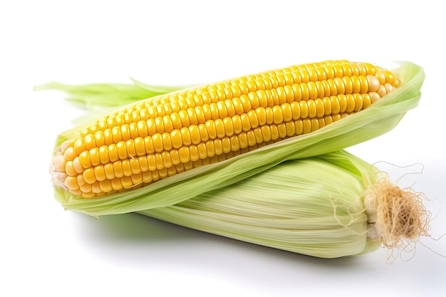 Corn isolated on white background