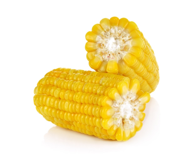 Corn isolated on white