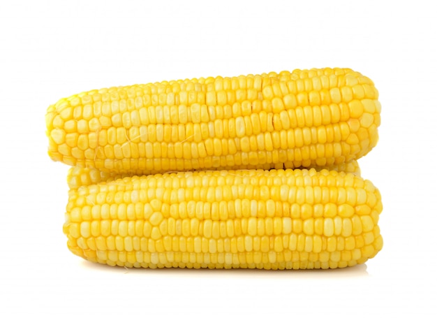 Corn isolated on white