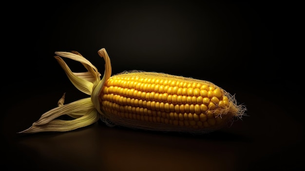 corn realistic light background