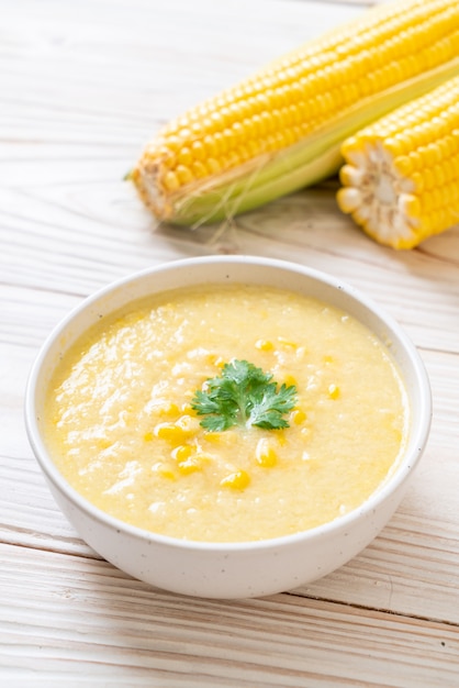 corn soup bowl