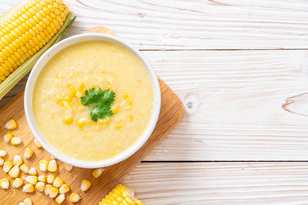 corn soup bowl