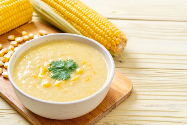 corn soup bowl