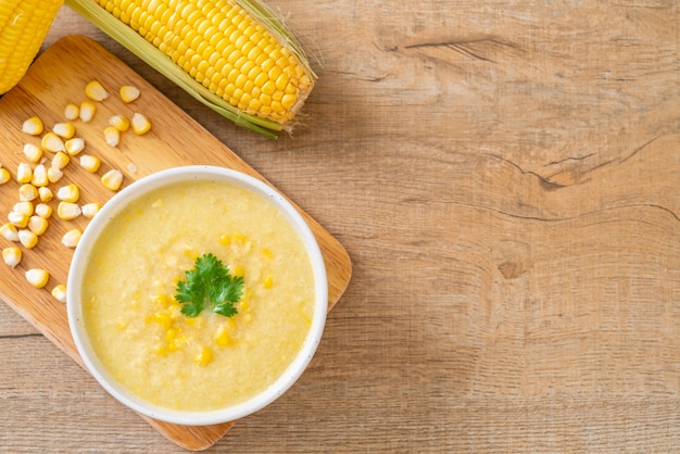 corn soup bowl