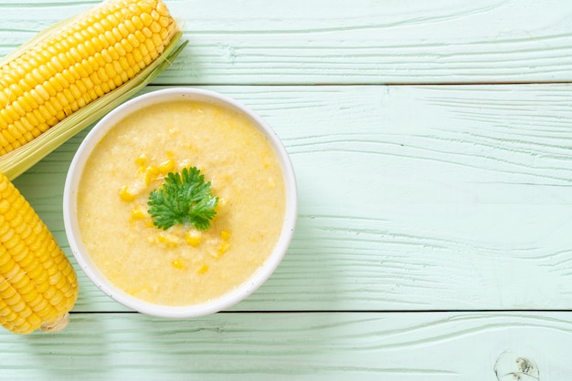 corn soup bowl