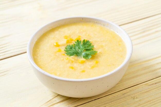 corn soup bowl