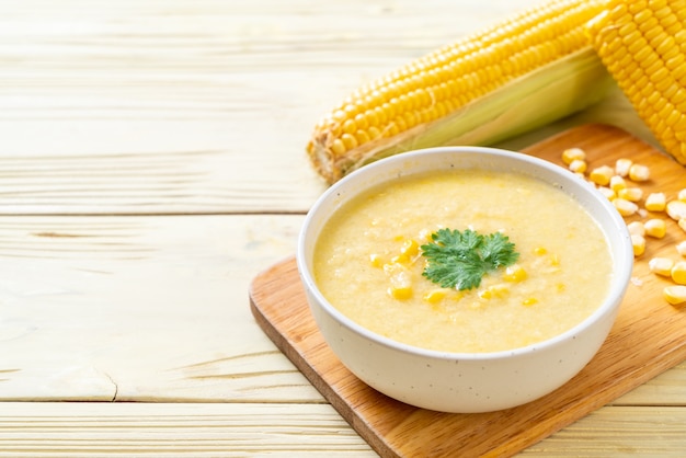 corn soup bowl