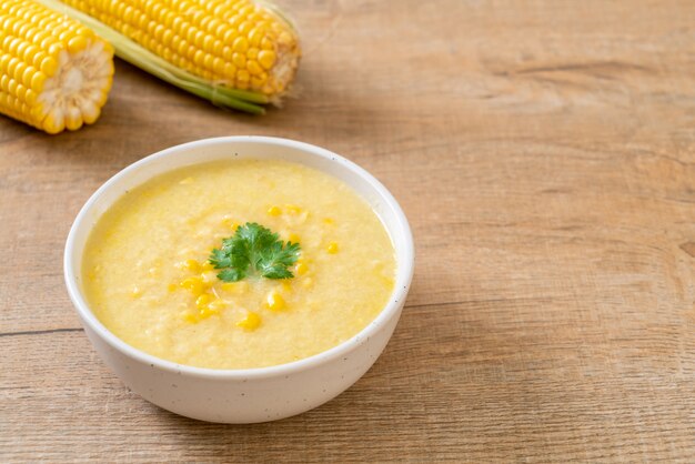 corn soup bowl