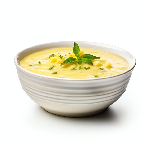 Photo a corn soup studio light isolated on white background