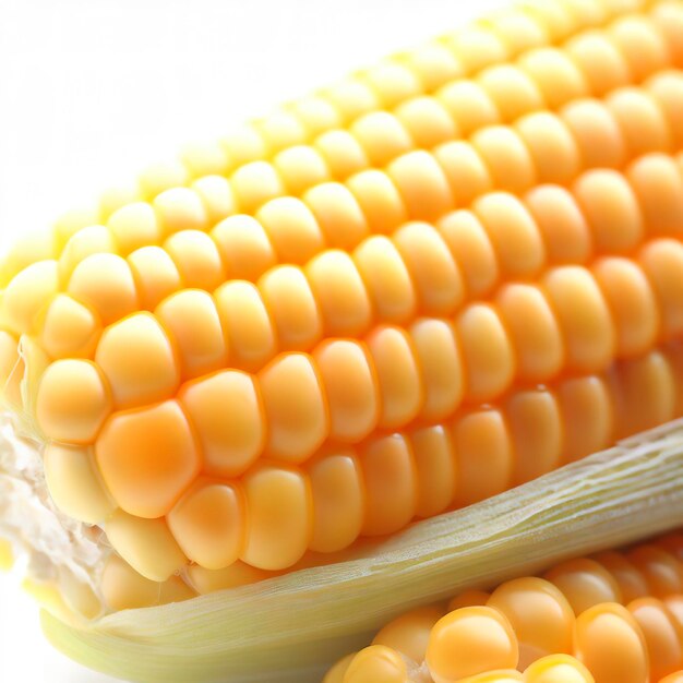 Corn on a white background