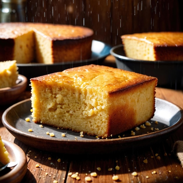 cornbread freshly baked bread food staple for meals