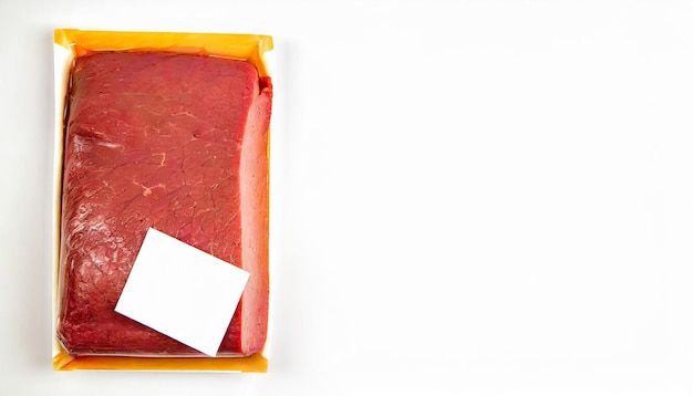 corned beef on white background