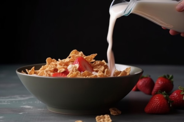 Cornflakes melkvoer Genereer Ai