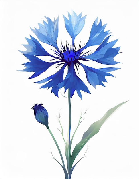 Cornflower bloemen illustratie