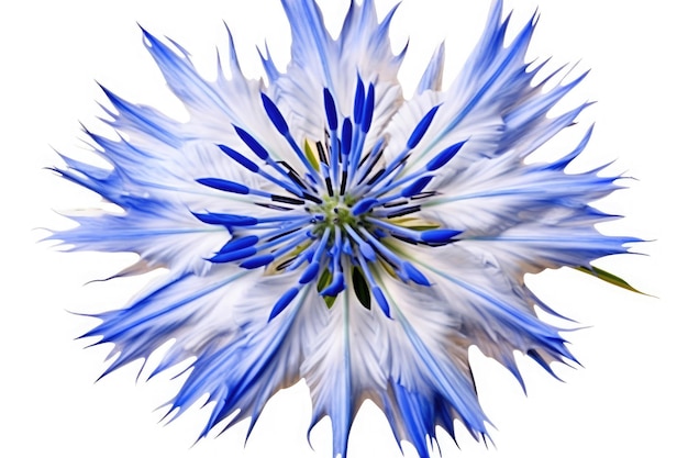 Cornflower Flower Tropical Garden Nature On White Background