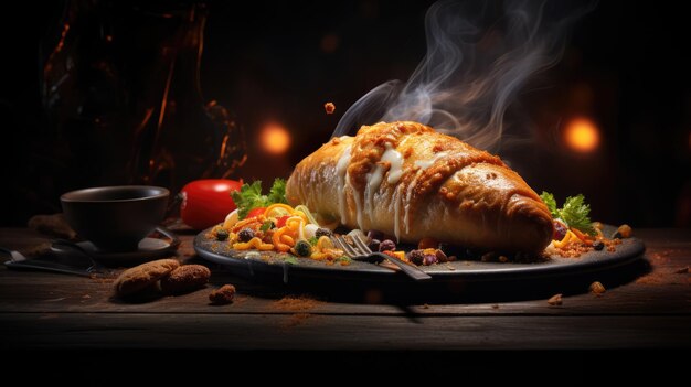 Cornish pasty는 쇠고기와 야채로 속을 채운 턴오버 모양의 구운 쇼트크러스트 페이스트리입니다.