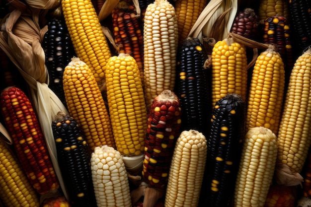 Cornucopia of Corn Varieties Corn photography