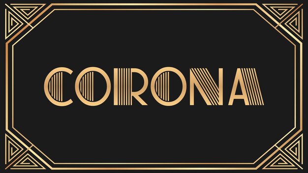 Corona Jazz Gouden Tekst