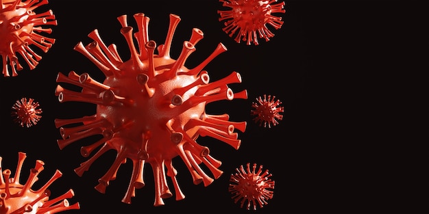 corona virus 3d achtergrond