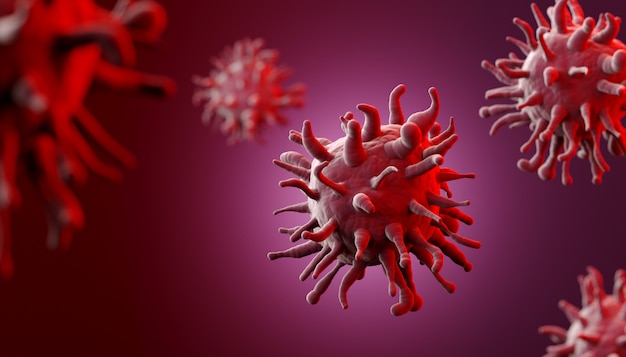 코로나 바이러스 covid-19 세포, 바이러스 감염, 질병,