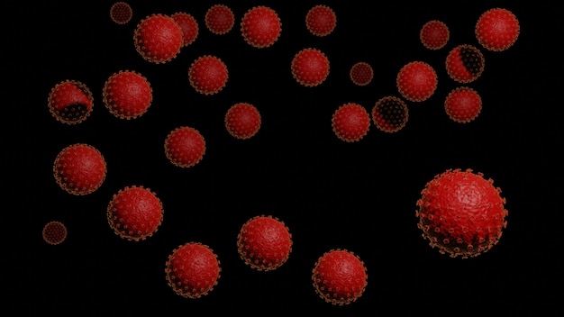 Coronavirus 2019-nCov Microscope virus close up