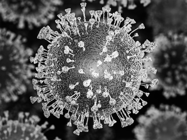 Coronavirus 2019nCov is een nieuwe coronavirusmutatie een uitbraak van griep