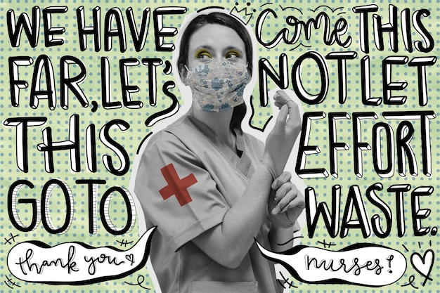 Photo coronavirus awareness poster