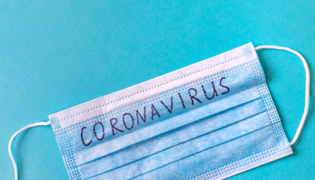 Coronavirus concept geïsoleerd op de achtergrond