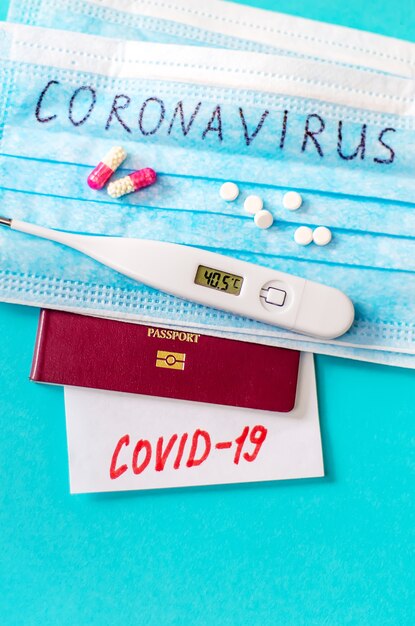 Foto coronavirus concept geïsoleerd op de achtergrond