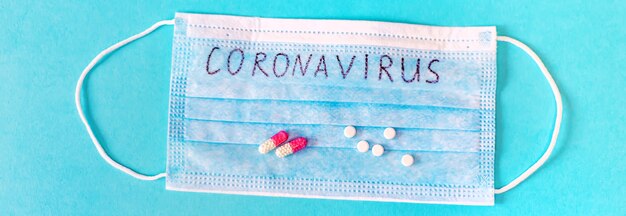Coronavirus concept geïsoleerd op de achtergrond
