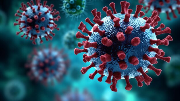 coronavirus disease 3 d illustration