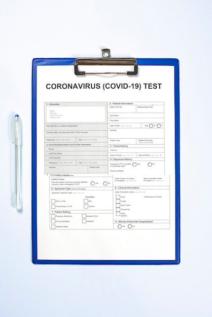 Modulo di test del coronavirus