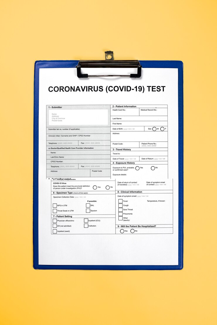 Coronavirus test form