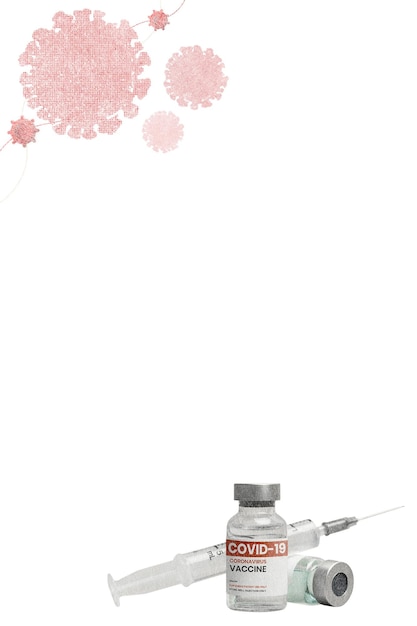 Coronavirus vaccine png border with transparent background
