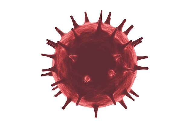 Foto concetto di influenza coronavirus covid-19 rendering 3d.clipping path