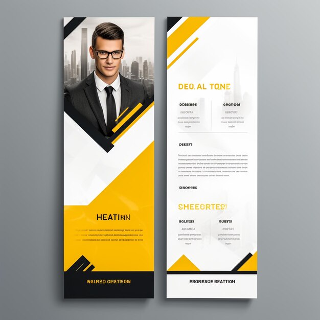 Corporate 8 page brochure design business a4 portfolio annual design vector