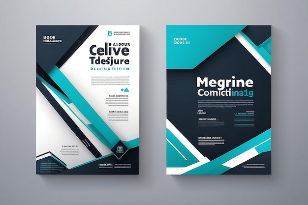 Corporate Book Cover Design Template in A4 Can be adapt to Brochure Annual Repor
