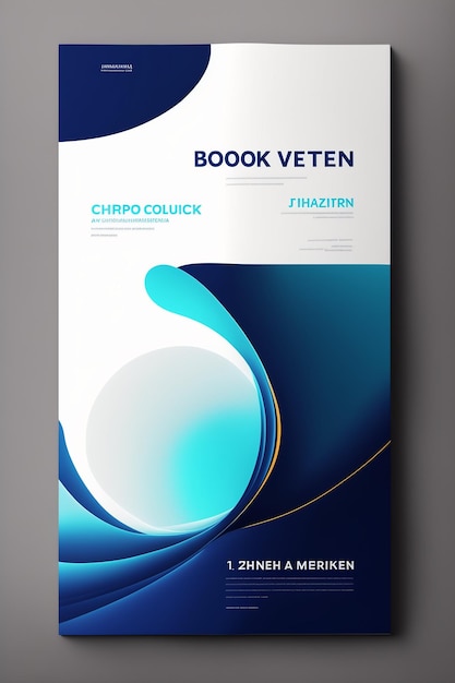 Corporate Book Cover Design Template in A4 Can be adapt to Brochure Annual Report MagazinePoster