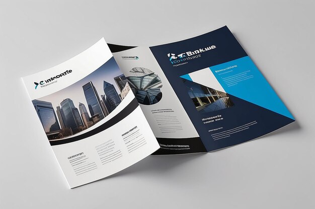 Photo corporate brochure template